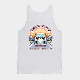 Cute Road Trip Crew 2024 Making Memories One Mile At A Time Retro Tank Top